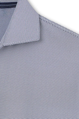 Finch Stripe Long Sleeve Two-Button Polo - Turtleson