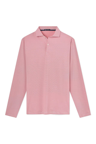 Finch Stripe Long Sleeve Two-Button Polo - Turtleson