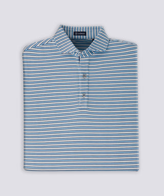 George Stripe Diamond Knit Polo - turtleson