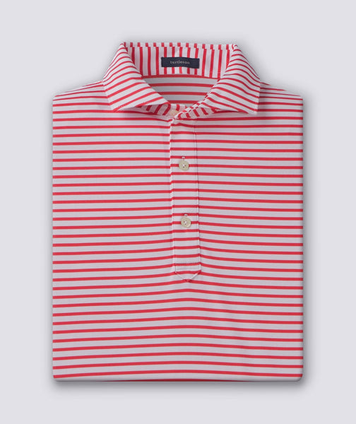 Bold Striped Performance Polo in Stretch Fabric | Turtleson