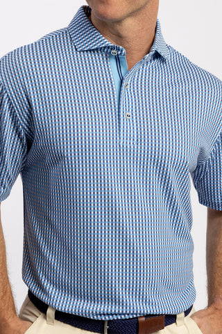 Hayden Diamond Knit Gingham Polo - turtleson