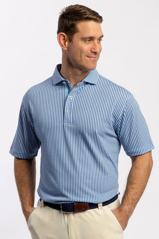 Hayden Diamond Knit Gingham Polo - turtleson