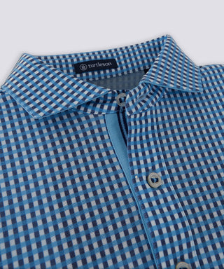 Hayden Diamond Knit Gingham Polo - turtleson