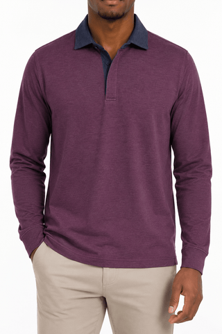 Issac Long Sleeve Rugby Polo - Turtleson