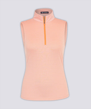 Kelli Stripe Sleeveless Sport Zip - turtleson