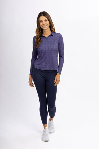 Kiera Long Sleeve Performance Polo - turtleson