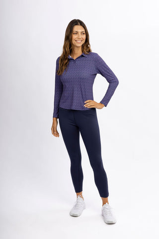 Kiera Long Sleeve Performance Polo - turtleson