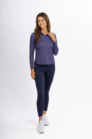 Kiera Long Sleeve Performance Polo - turtleson