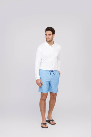 Lester Oxford Long Sleeve Polo - turtleson