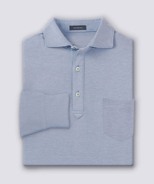 Moisture-Wicking Oxford Polo Long Sleeve | Turtleson – turtleson