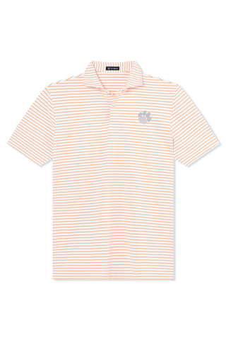 Lewis Stripe Polo - Clemson University - turtleson