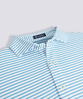 Mathew Stripe Performance Polo - turtleson