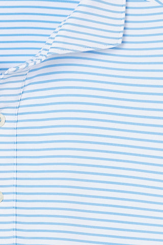 Mathew Stripe Performance Polo - Turtleson