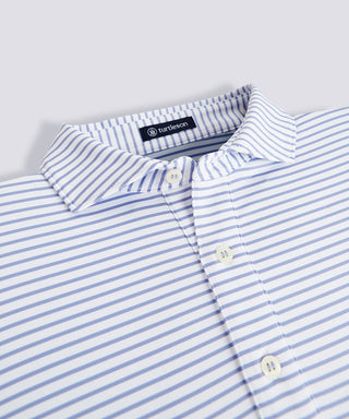 Mathew Stripe Performance Polo - turtleson