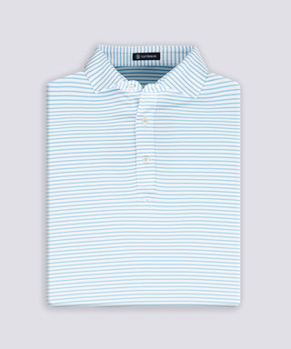 Mathew Stripe Performance Polo - turtleson