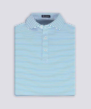 Mathew Stripe Performance Polo - turtleson