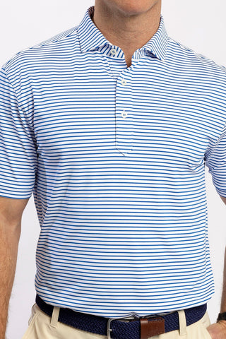 Mathew Stripe Performance Polo - turtleson