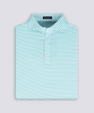 Mathew Stripe Performance Polo - turtleson