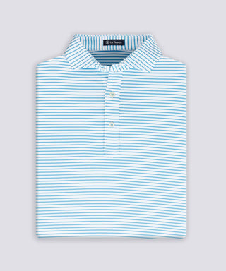 Mathew Stripe Performance Polo - turtleson