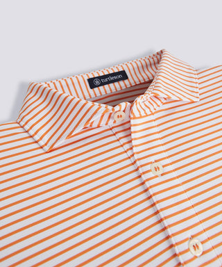 Mathew Stripe Performance Polo - turtleson