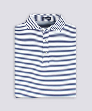 Mathew Stripe Performance Polo - turtleson