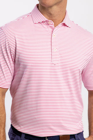 Mathew Stripe Performance Polo - turtleson