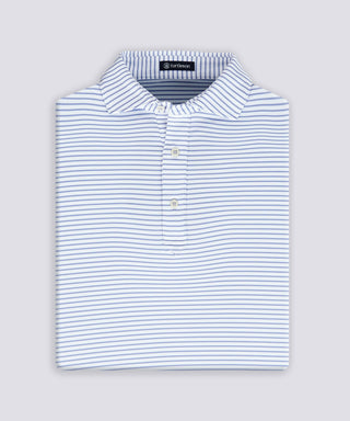 Mathew Stripe Performance Polo - turtleson