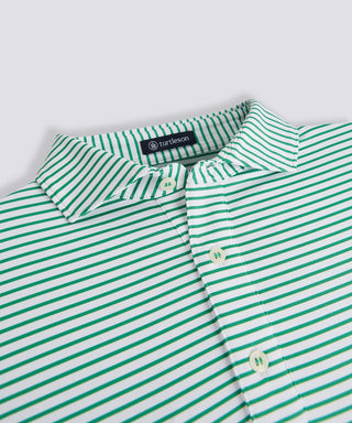 Mathew Stripe Performance Polo - turtleson