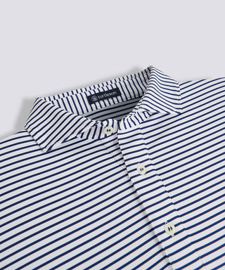 Mathew Stripe Performance Polo - turtleson
