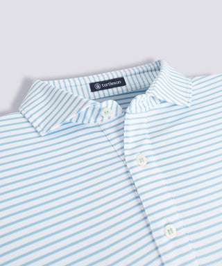 Mathew Stripe Performance Polo - turtleson