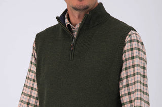 Pinnacle Quarter Zip Sweater Vest - turtleson