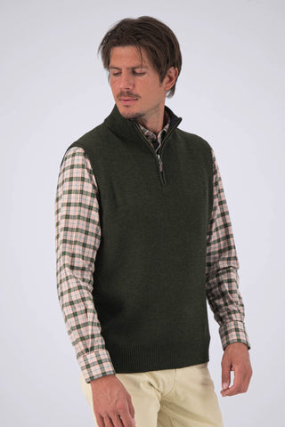 Pinnacle Quarter Zip Sweater Vest - turtleson