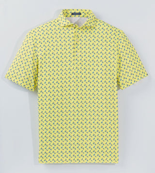 Rollins Performance Polo - Maize/Luxe Blue Turtleson- 