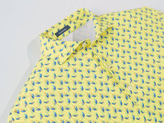 Rollins Performance Polo - Collar Maize/Luxe Blue Turtleson- 