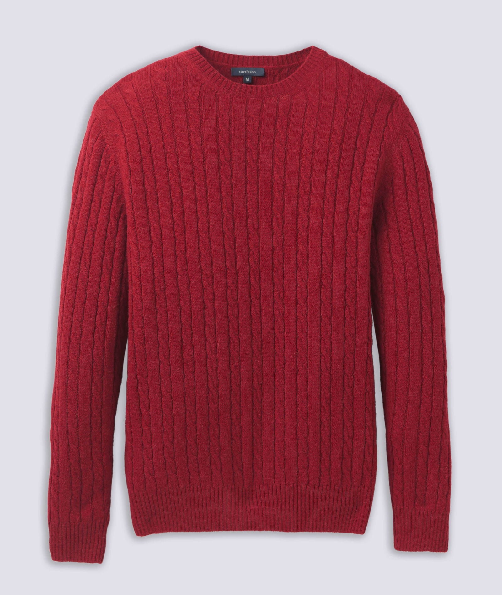 Baby Alpaca Wool Cable Knit Crewneck Sweater | Turtleson – turtleson