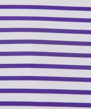Gus Stripe Men's Performance Polo -Pattern Violet Turtleson