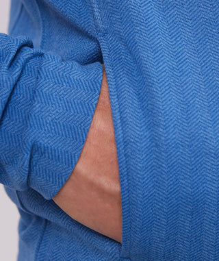 Troy Herringbone Quarter - Snap Pullover - turtleson