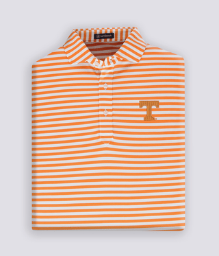Tyler Stripe Performance Polo - University of Tennessee - turtleson