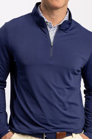 Walker Stripe Quarter Zip - turtleson