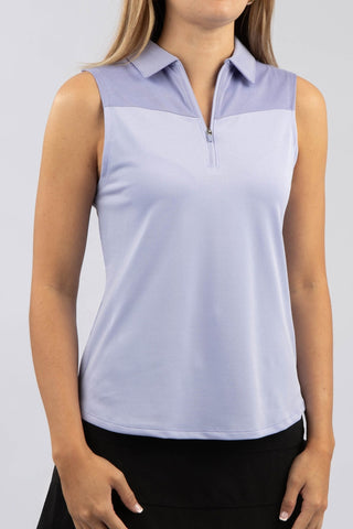Wendy Sleeveless Half Zip Polo - Turtleson