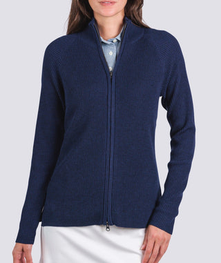 Women's Brandy Rib Full - Zip Sweater - turtleson