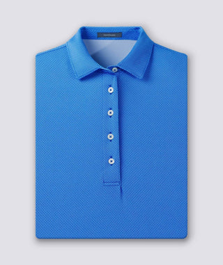 Women's Clare Mini Diamond Jacquard Performance Polo - turtleson