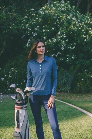 Women's Edie Long Sleeve Performance Polo - turtleson