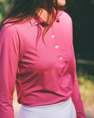 Women's Edie Long Sleeve Performance Polo - turtleson
