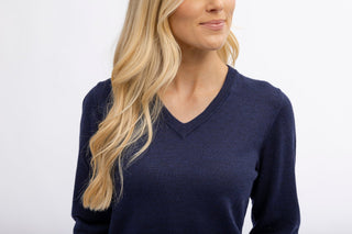 Women's Merino V - Neck Sweater - turtleson