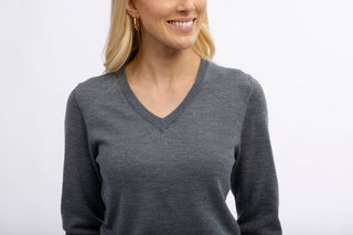 Women's Merino V - Neck Sweater - turtleson