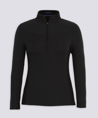 Women's Woolen Fleece Half Zip Pullover - turtleson
