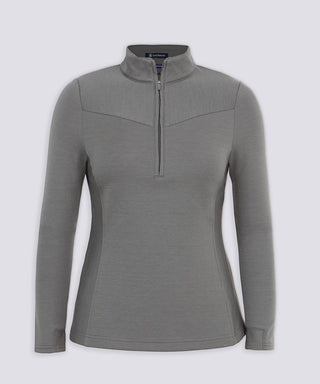 Women's Woolen Fleece Half Zip Pullover - turtleson