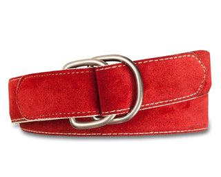 Suede D-Ring Belt with Self Tab - turtleson