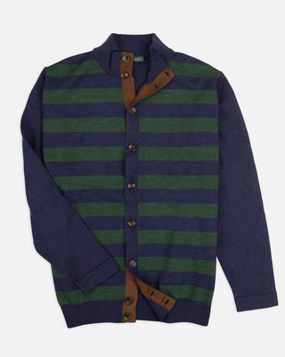 Spike Rugby Stripe Cardigan Sweater